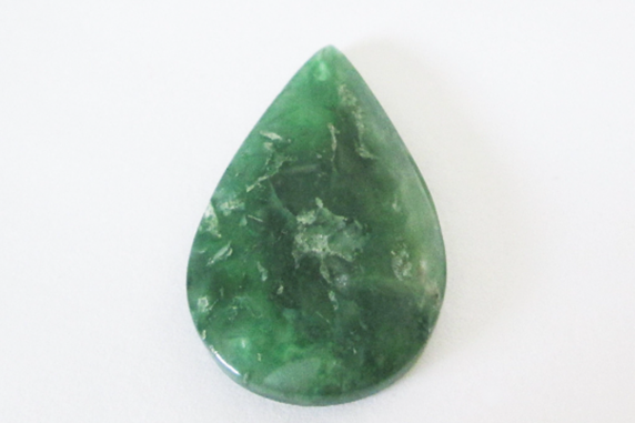  Green Chalcedony Drilled Cabochon 22.60cts