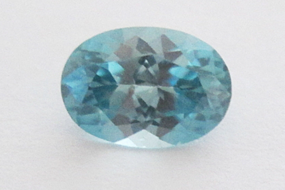 Blue Zircon 7x5mm Oval Cut 1.10cts