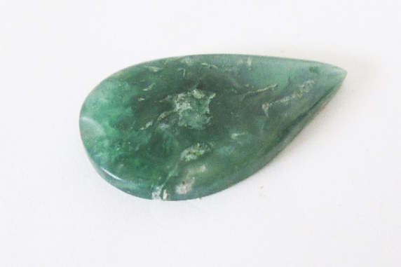 Green Chalcedony Drilled Cabochon 22.80cts