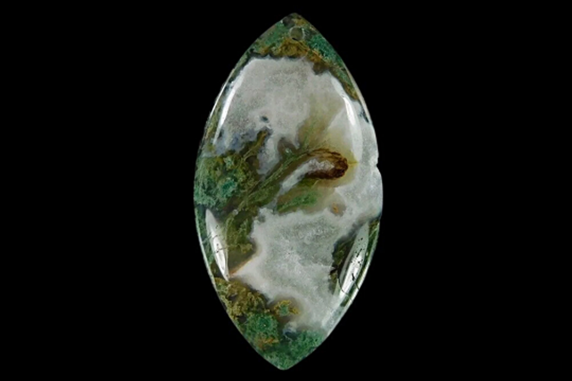 Moss Agate Marquise Cabochon  79.60cts