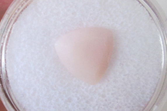 Natural Pink Peruvian Faceted Opal 10mm Trillion 2.40cts