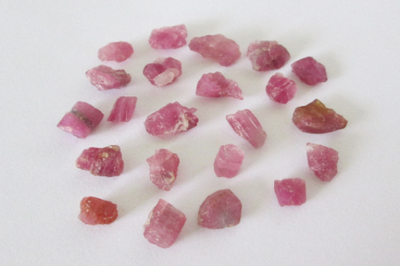 Natural Pink Tourmaline Rough Lot 25.50cts