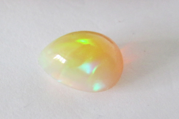 Natural Ethiopian Welo Opal 12x9.5mm Pear cabochon 4.10cts