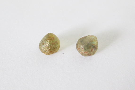 Natural Yellow Green Montana Sapphire Rough Pair 2.50cts