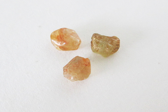 Orange/Yellow Colored Montana Sapphire Rough Lot 3.60ct