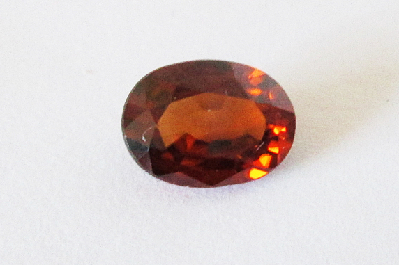 Natural Red Zircon 7x5mm Oval 1.50cts