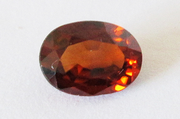 Natural Red Zircon 7x5mm Oval 1.50cts