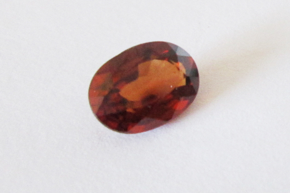 Natural Red Zircon 7x5mm Oval 1.50cts