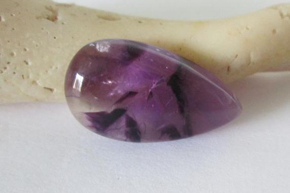 Trapiche Amethyst Pear Cabochon 16.25