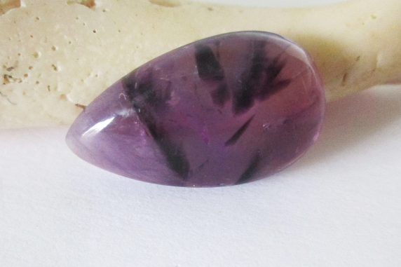 Trapiche Amethyst Pear Cabochon 16.25