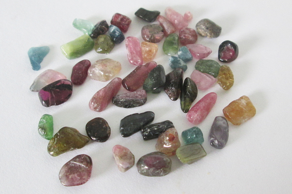 Multi color tourmaline tumbled lot 25.40cts