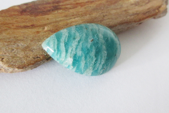 Amazonite Pear Cabochon 15x10mm 4.70cts