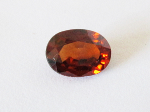 Natural Red Zircon 7x5mm Oval 1.50cts